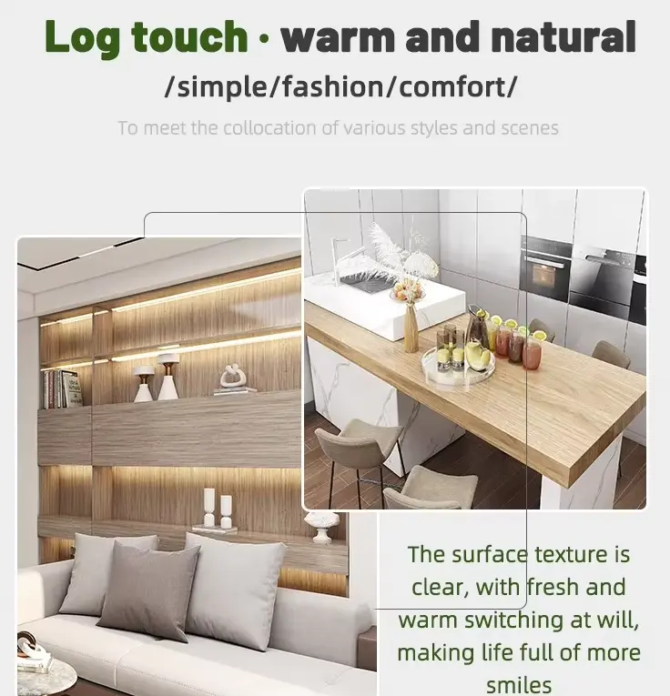 Removable Pvc Wooden Grain Texture Film