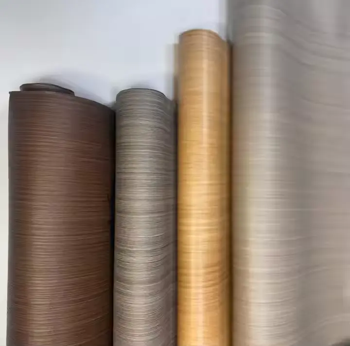 PVC Película decorativa Color de madera de madera PVC Foil para puerta