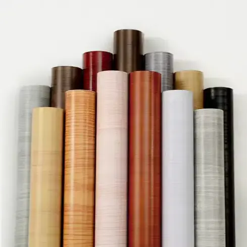 Película de renovación de muebles de grano de madera de PVC impermeables